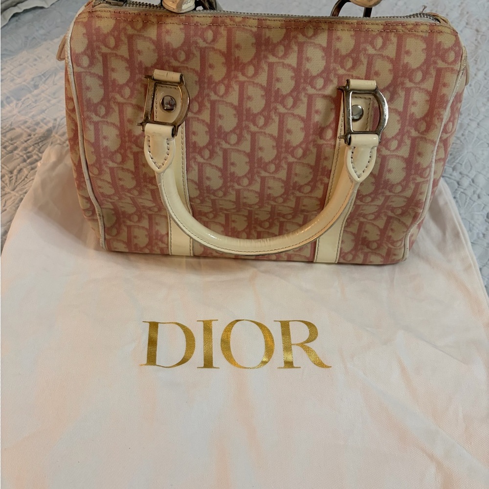 Dior Pink and Cream Satchel